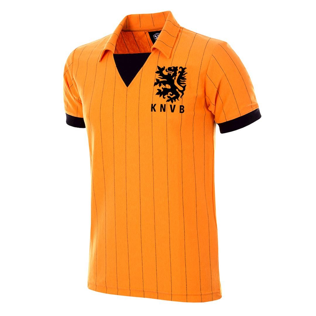 COPA Fußballtrikot Retro Niederlande 1983 Bestick Vereinsemblem