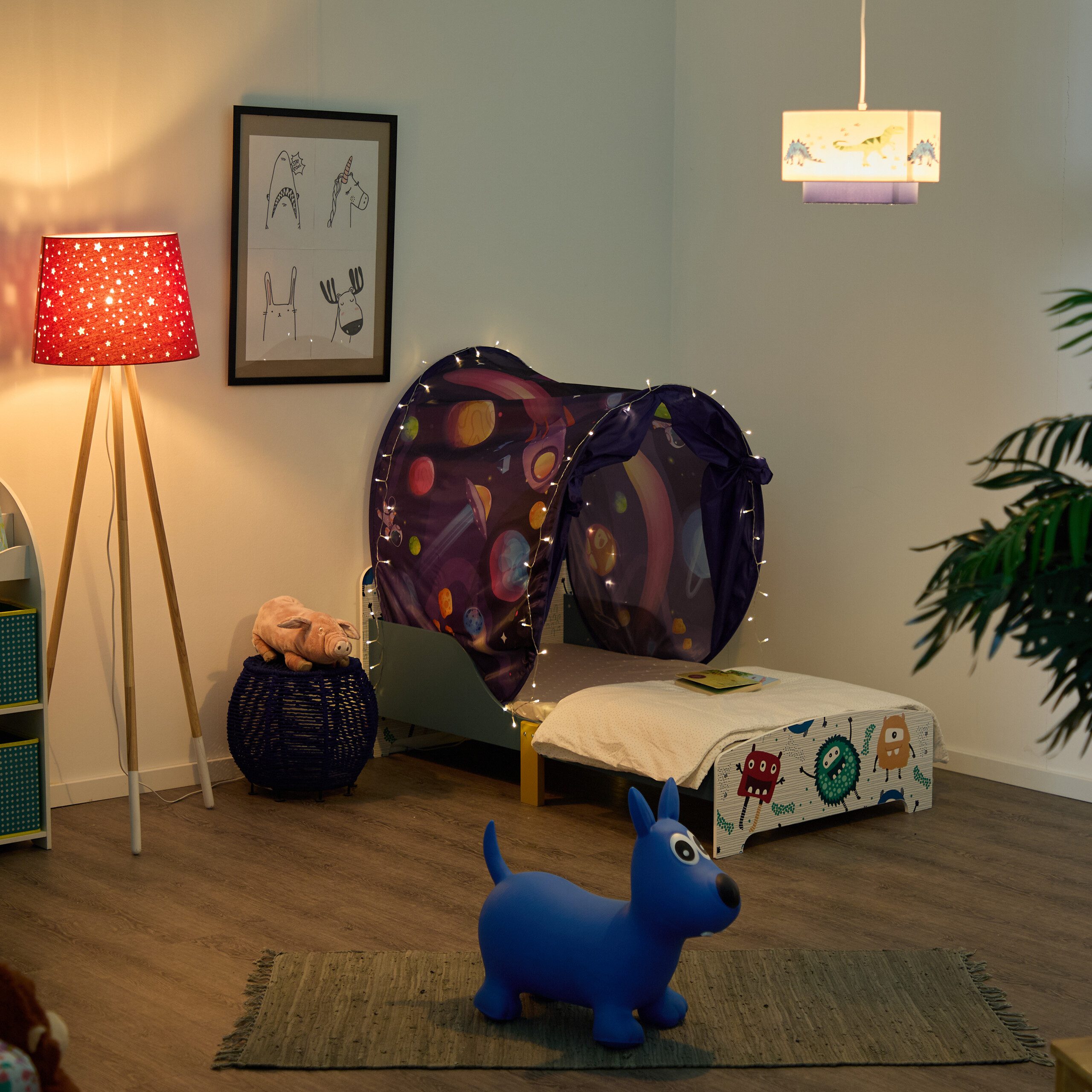 relaxdays Spielzelt Bettzelt für Kinder A günstig online kaufen