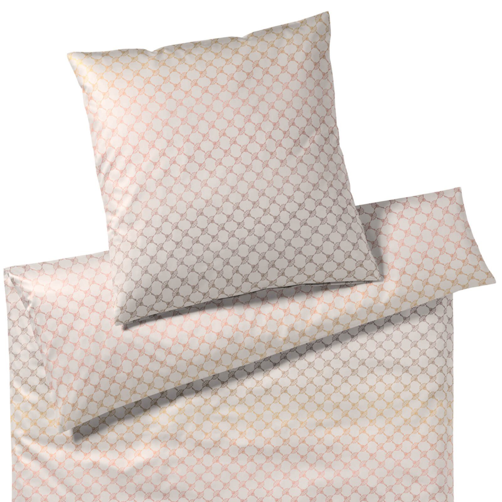 JOOP! Bettwäsche Cornflower Gleam 4106 8 Blush, Mako-Satin, 2 teilig, Allover-Druck, Farbverlauf