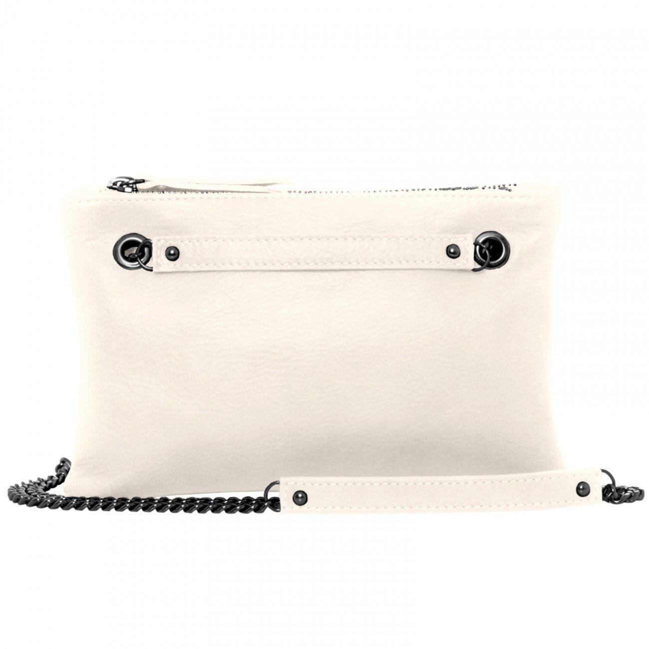 Caspar Umhängetasche Damen Ledertasche Umhängetasche Doppeltasche mit zwei Fächern - TL704