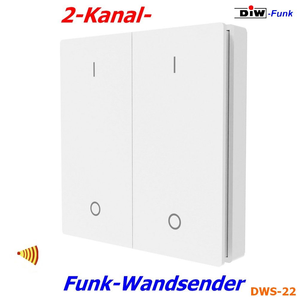 Thumbnail - DIW-Funk Licht-Funksteuerung, für Licht, Steckdosen, Garagen, Steuerung per Funk, Auswahl an vielen Sendern und Empfänge...