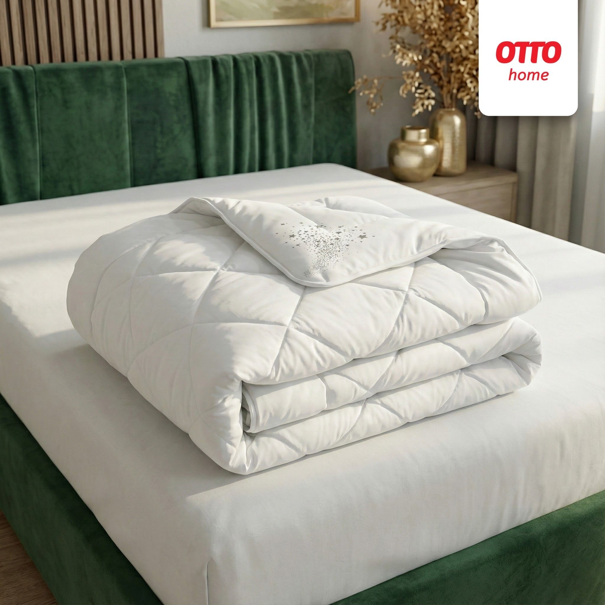 OTTO home Microfaserbettdecke Baca, Bettdecke 135x200 cm, 155x220 cm und weitere Größen, Füllung: aus hochwertiger 6D-Hohlfaser, Bezug: Polyester, Bettdecken, Sommer, Winter, 4-Jahreszeiten, Decke