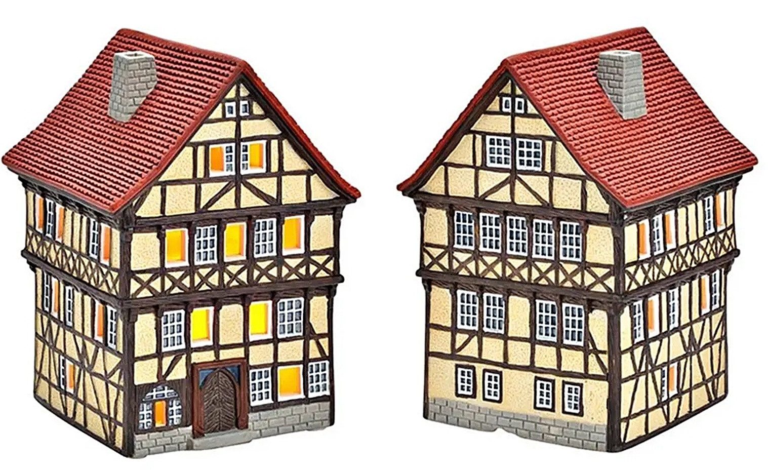 Wurm Dekoobjekt Lichthaus Windlicht Haus Fritzlar Porzellan