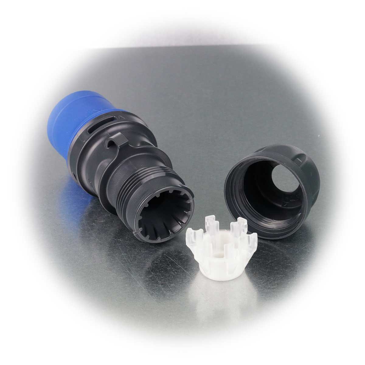 ABL CEE-Stecker CEE Stecker, 230V/16A, blau, 3-polig, IP44