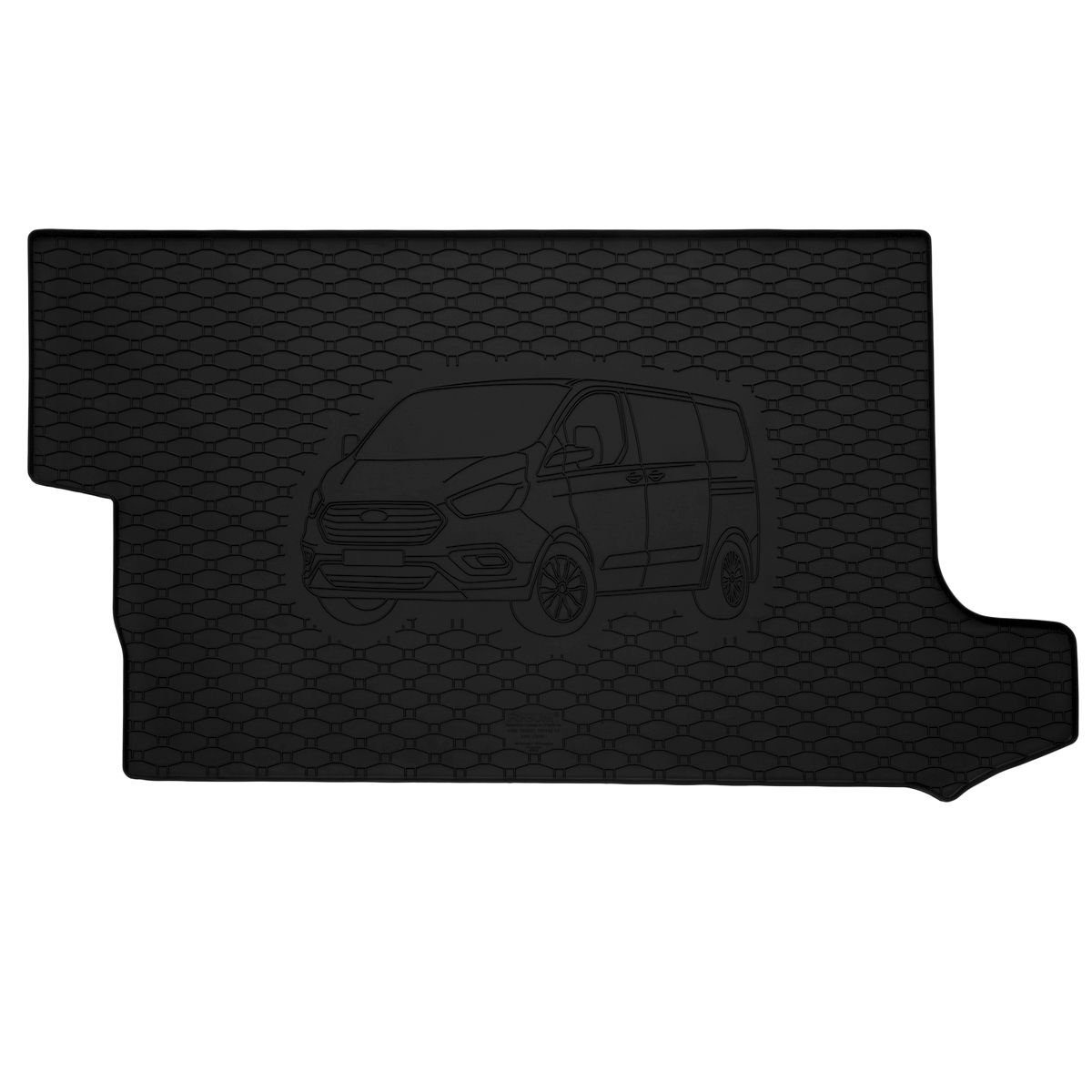 Radstan, Gummi Transit L2 für Kofferraummatte Kofferraummatte (langer AZUGA Custom Ford Kombi Custom Transit für Ford