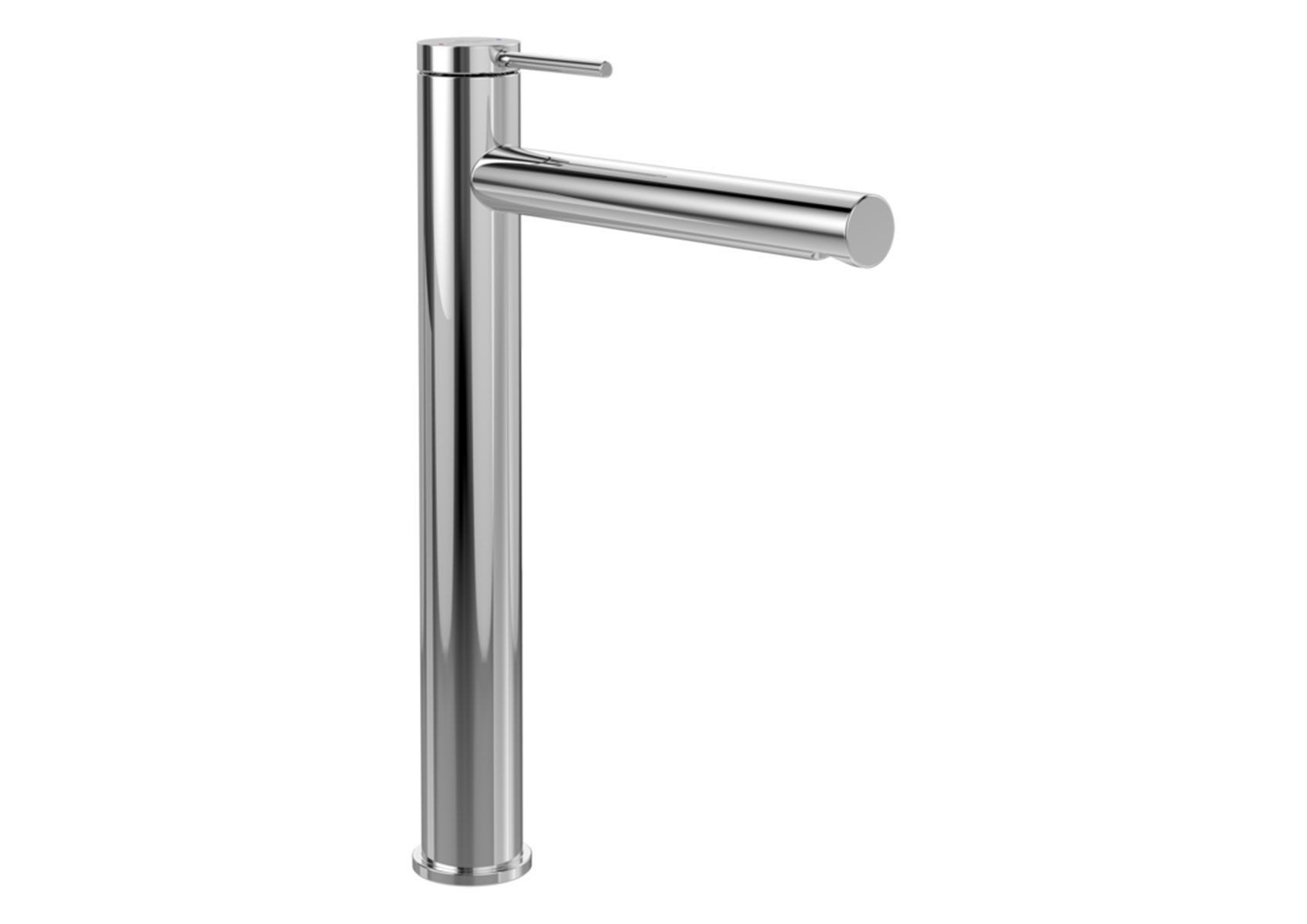 Villeroy & Boch Waschtischarmatur Loop & Friends Einhebelmischer ohne Ablaufgarnitur, Chrom (feiner Hebelgriff, Normalstrahl, Keramikmischsystem, DN15, Waschbeckenarmatur) SmartPressure max. 7 l/min, Durchlauferhitzer geeignet