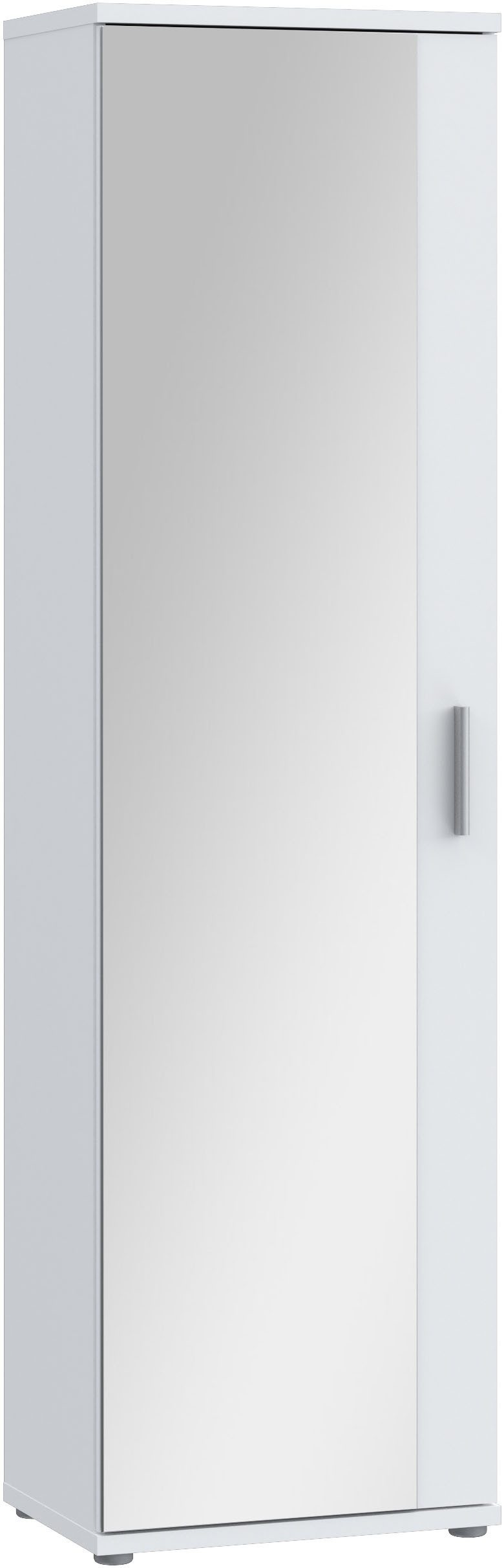 FORTE Schuhschrank Mehrzweckschrank, Stauraum, viele Einlegeböden B/H/T 50,2/179,1/34,8, Spiegel