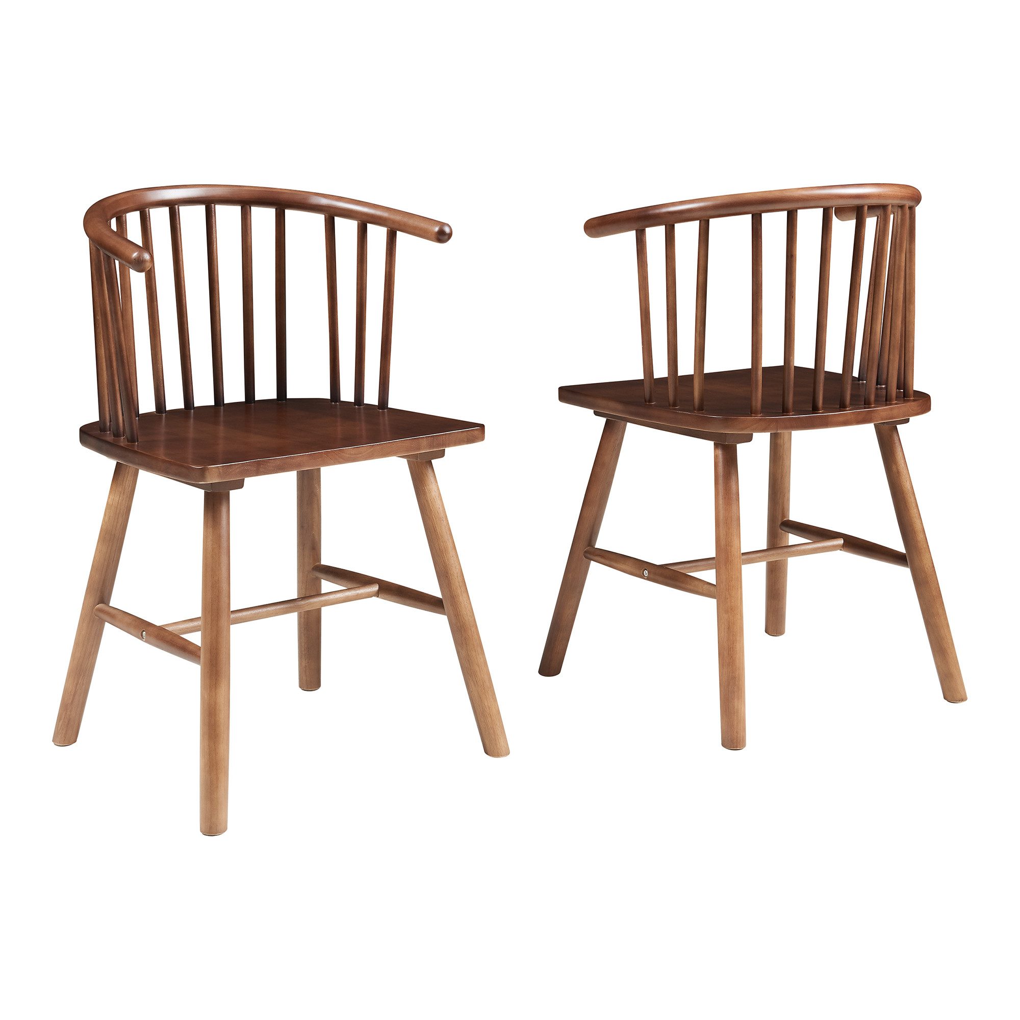 en.casa Esszimmerstuhl, »Stami« 79 x 53 x 48 cm Holz Walnussoptik günstig online kaufen