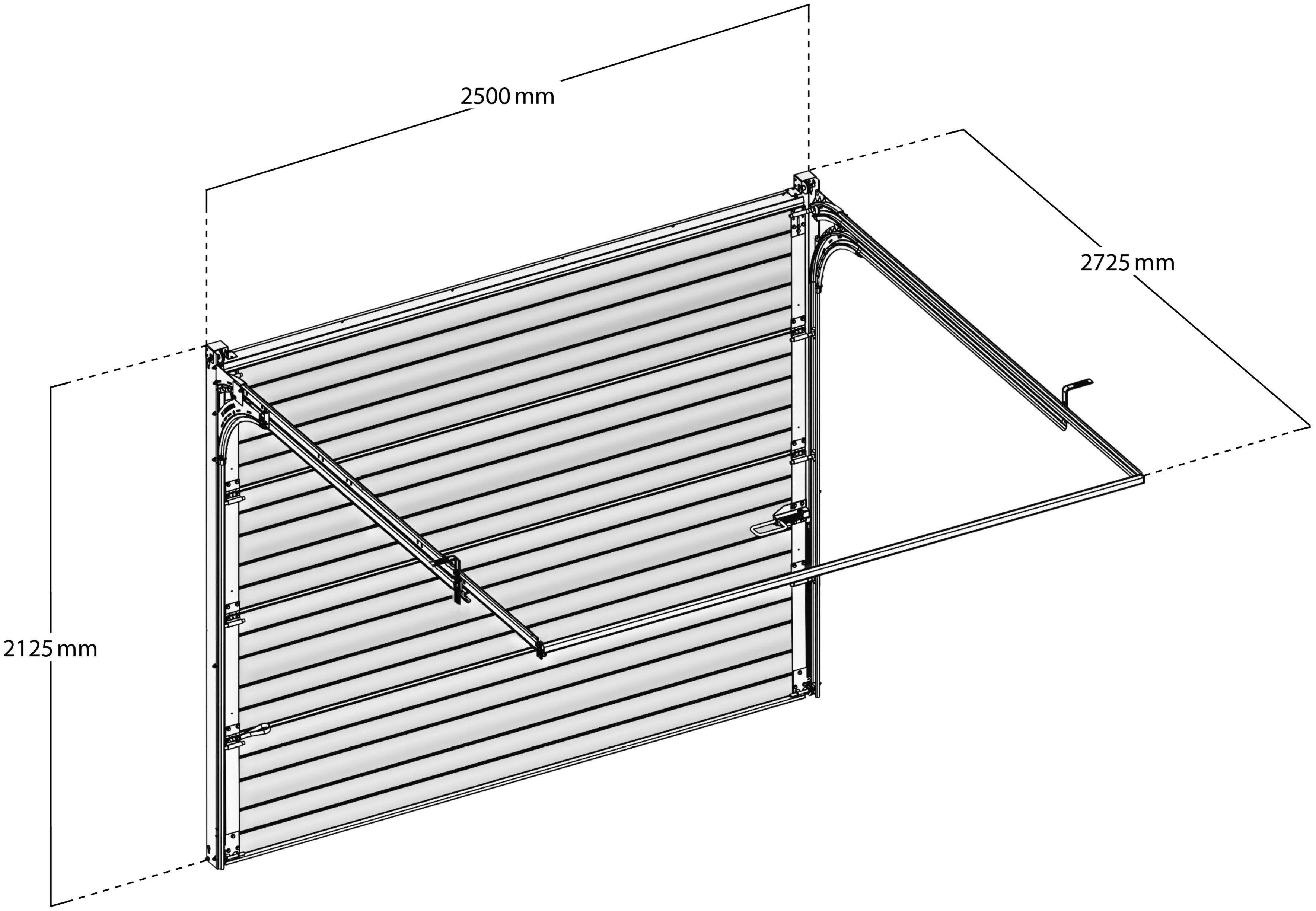 SCHELLENBERG Garagentor, (Set, inkl. Garagentorantrieb), BxH: 250x212,5