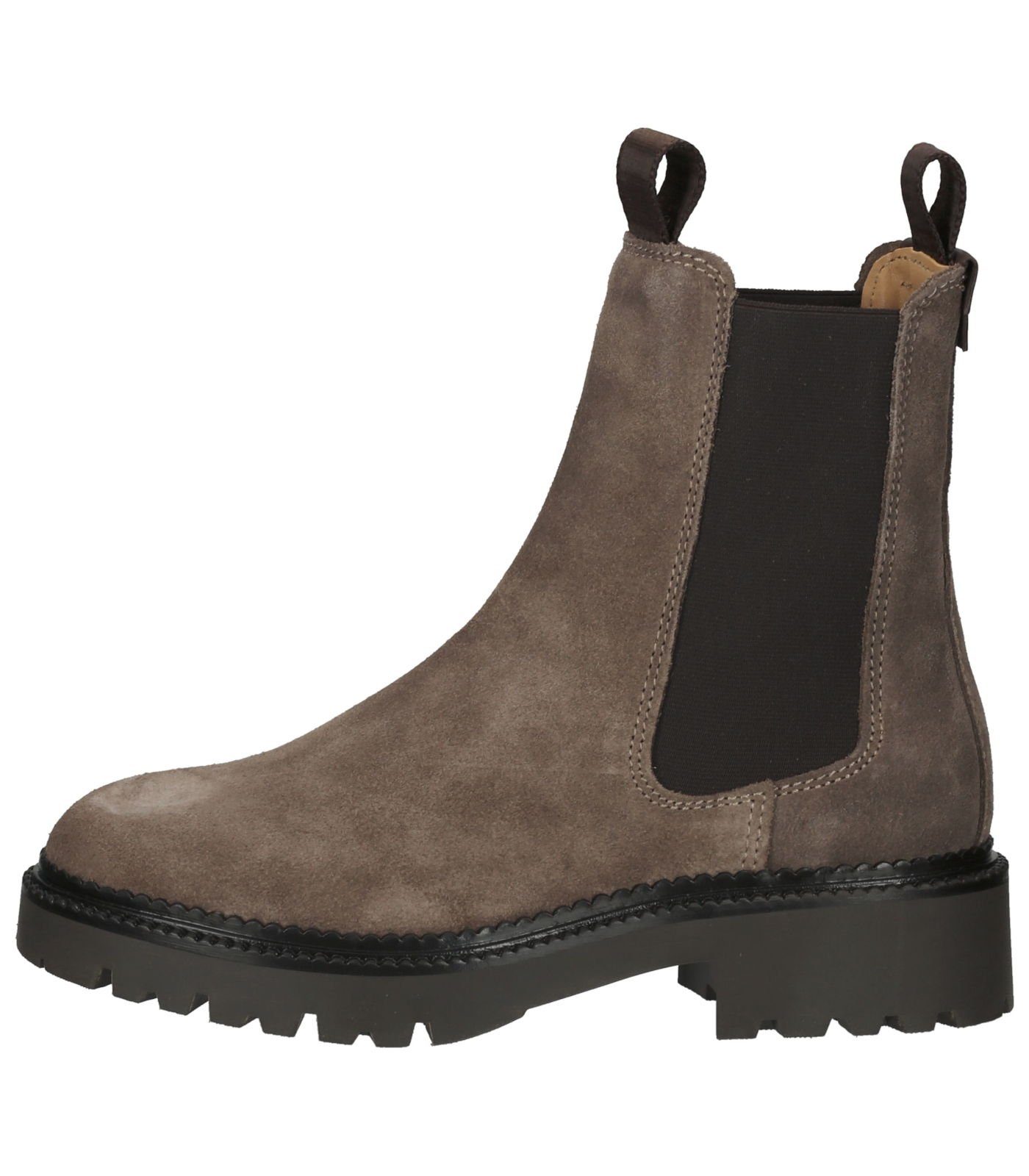 Taupe Stiefelette Stiefelette Gant Veloursleder/Textil