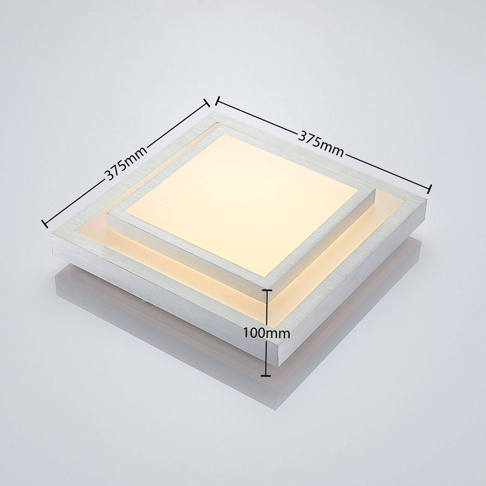 Lindby LED Deckenleuchte Mirco, hochwertige warmweiß, Sie verbaut, namhaften Hersteller! fest flammig, Qualitätslampe Leuchtmittel, Modern, inkl. Acryl, diese alu, weiß, Aluminium, 1 vom Erhalten LED-Leuchtmittel