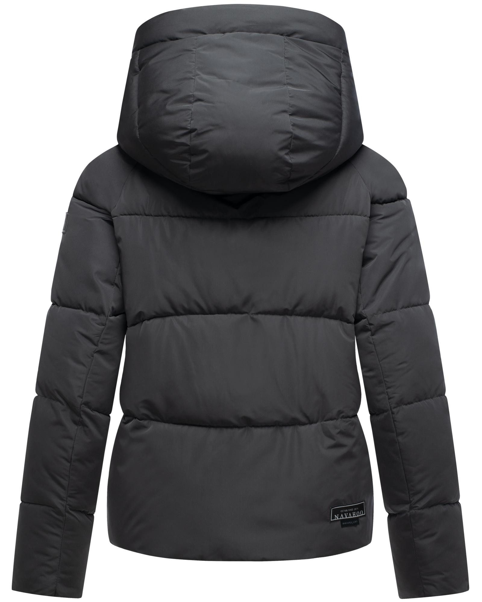 Navahoo Steppjacke Frostherz XIV Kurze gesteppte Damen Winterjacke mit abnehmbarer Kapuze – Bild 3 von 5