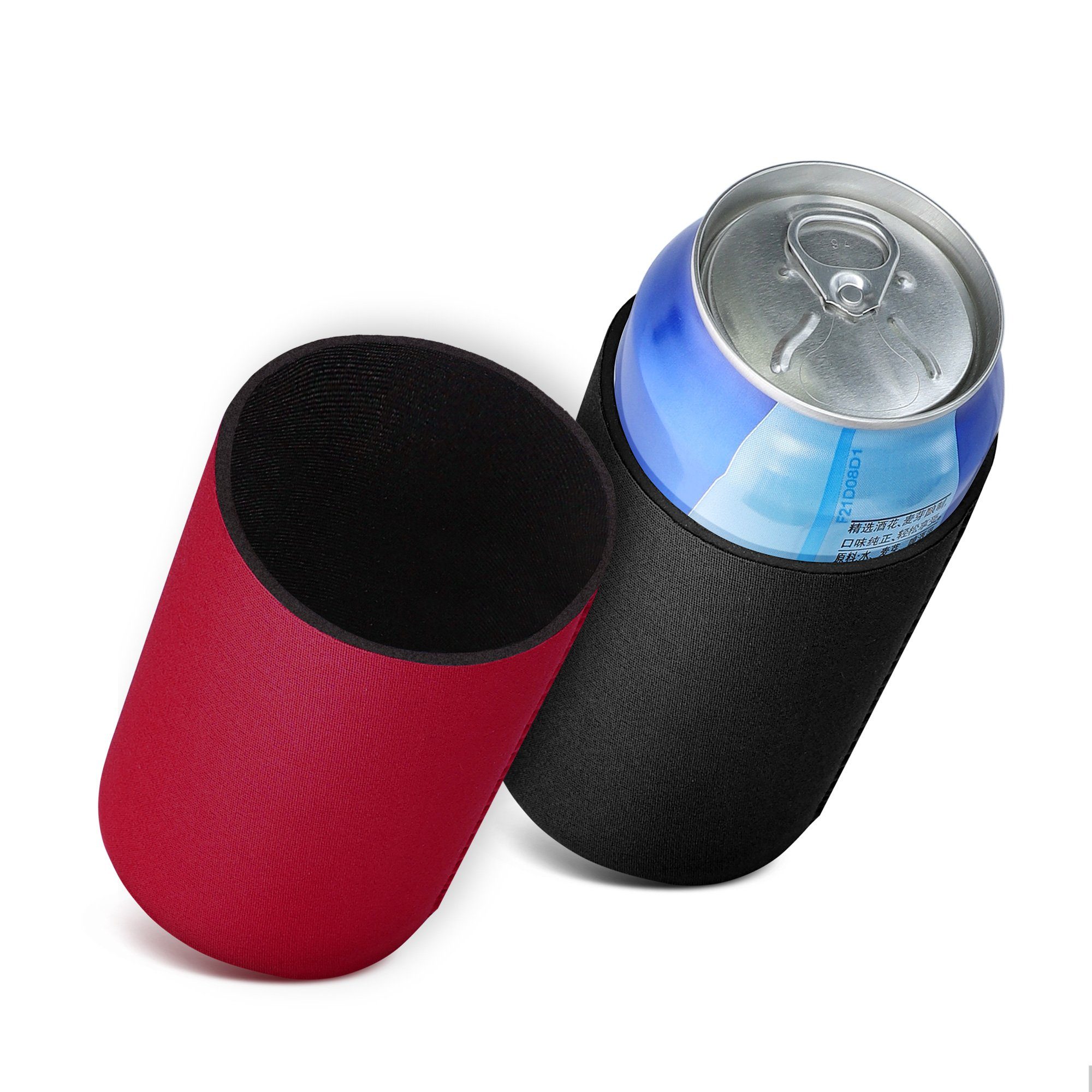 kwmobile Outdoor-Flaschenkühler 2x 330ml / 355ml Dose Dosenkühler, für Bierdosen und andere Getränkedosen - 6,5 x 10 cm
