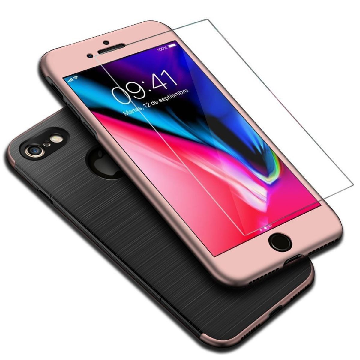 König Design Handyhülle Apple iPhone 8, Apple iPhone 8 Handyhülle Backcover Rosa