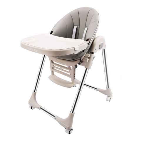 OUNUO Hochstuhl Baby Kindersitz Verstehllbar und Klappbar Kinderstuhl
