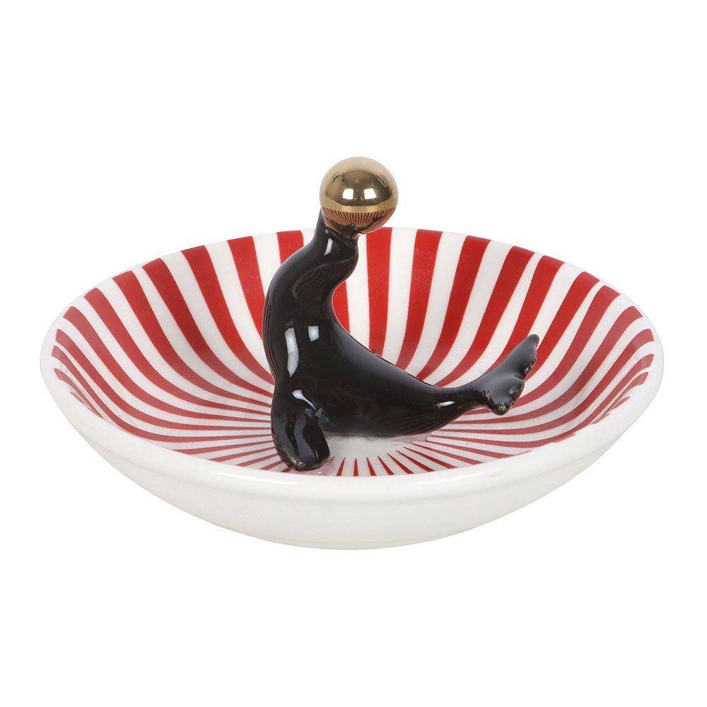 Something Different Dekoschale Circus Seal Trinket Dish - Keramik Schmuckschale mit Seehund Gothic