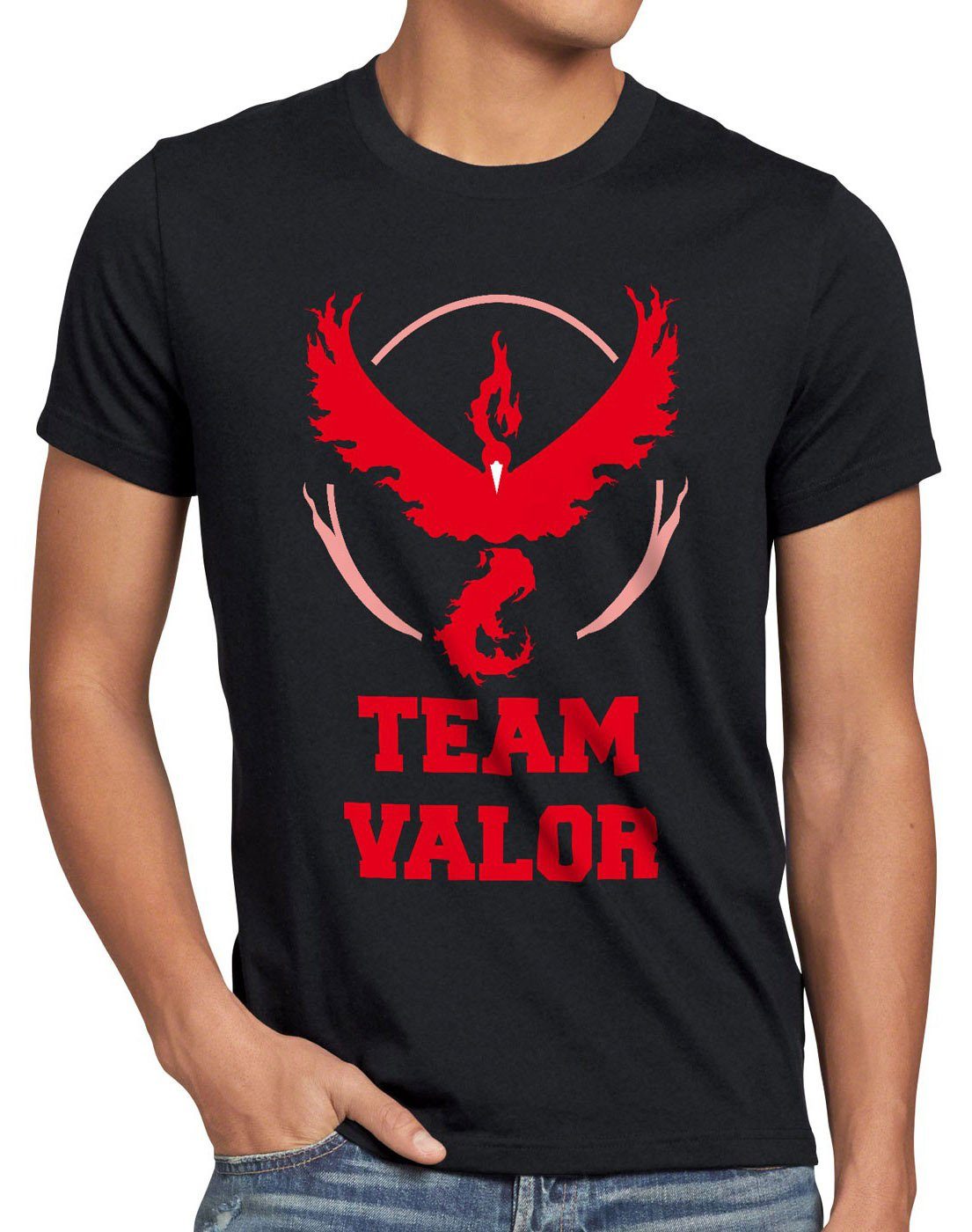 style3 T-Shirt Team Valor pokemon go günstig online kaufen