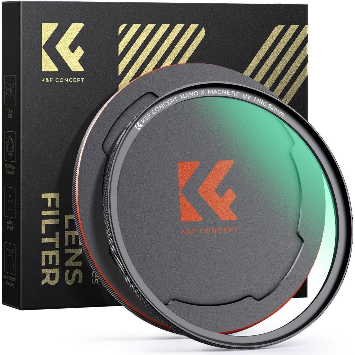 LuxusKollektion 72MM Magnetischer MCUV Filter mit Objektivdeckel und Aufbewahrungsbox Foto-UV-Filter