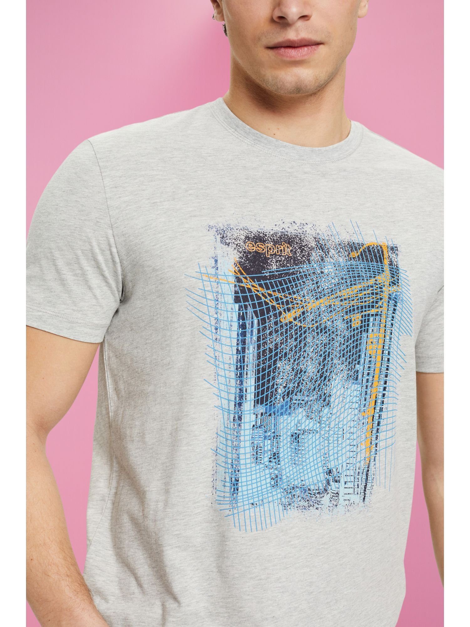 nachhaltiger edc aus Print-T-Shirt by (1-tlg) Esprit Baumwolle T-Shirt