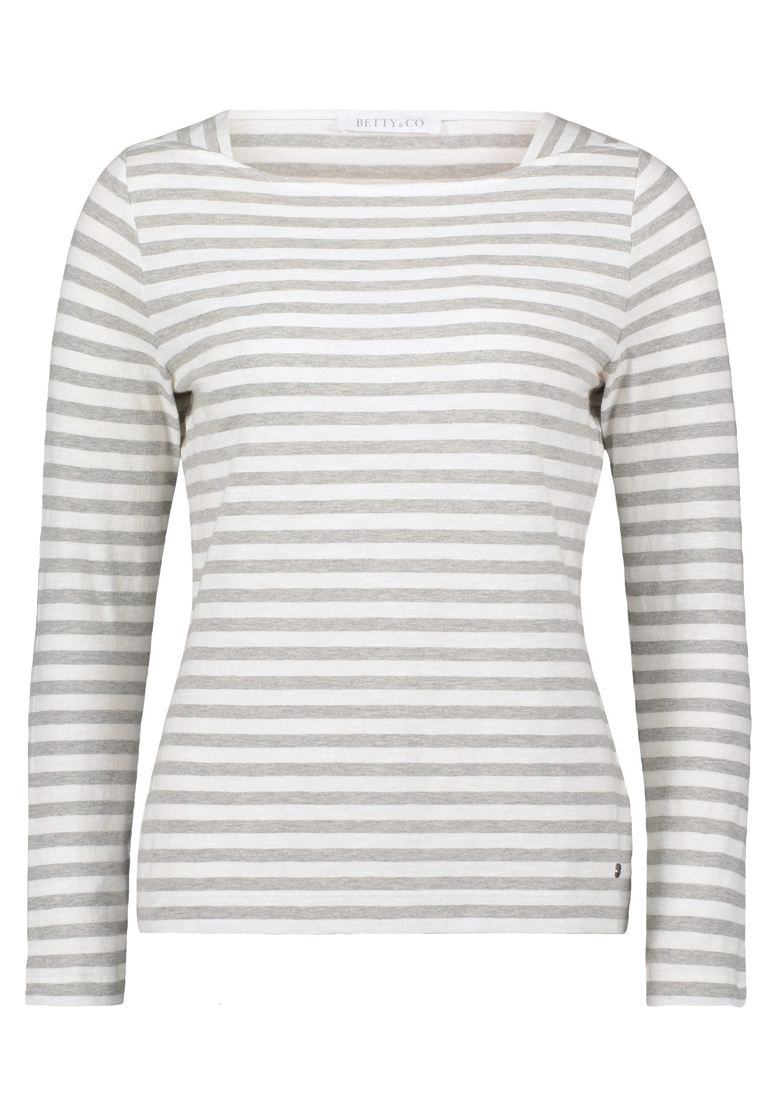 Betty&Co Kurzarmshirt Damen mit U-Boot-Ausschnitt (1-tlg) günstig online kaufen
