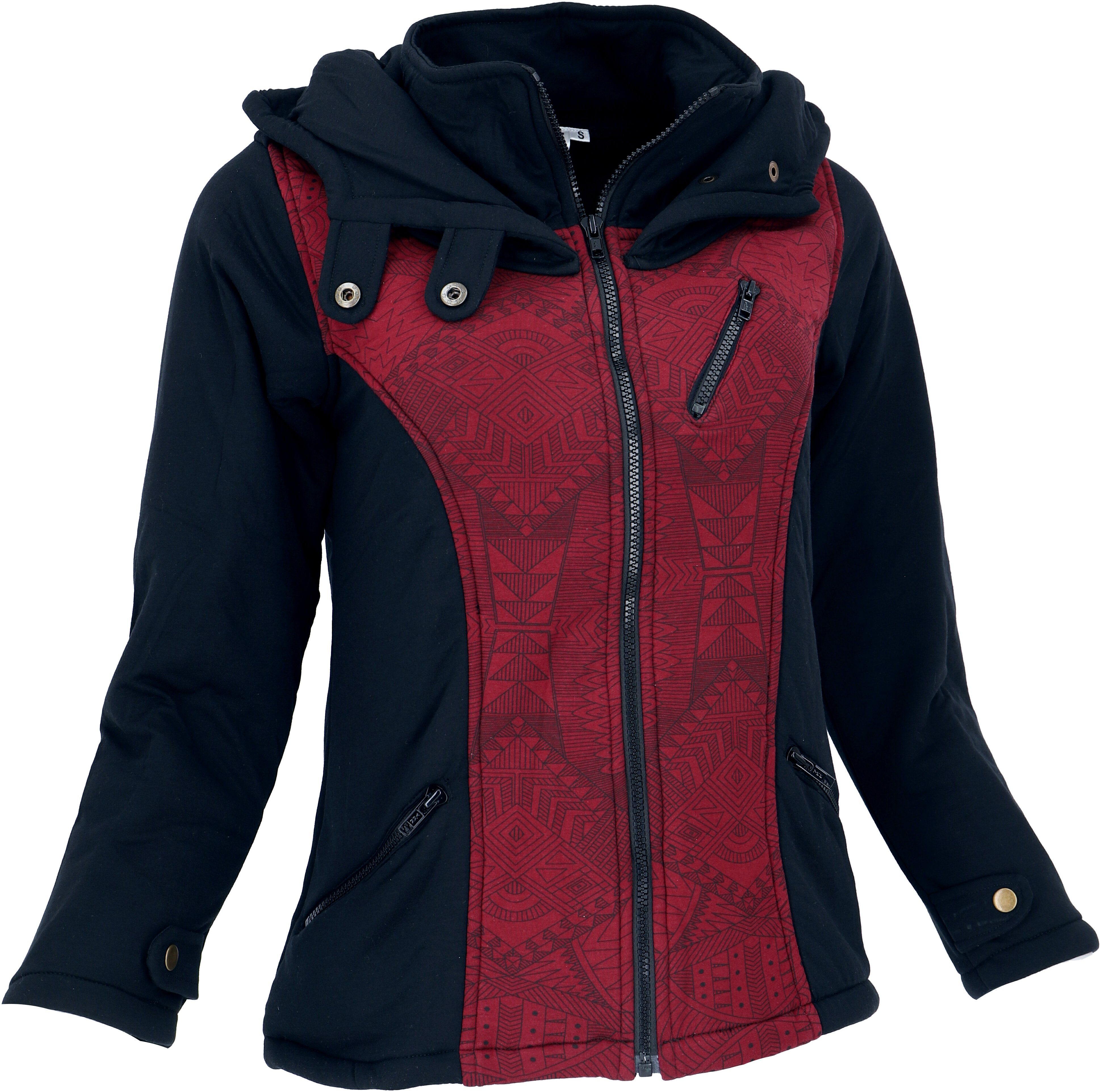 Langjacke Goa Festival Jacke Print, Jacke mit weiter..