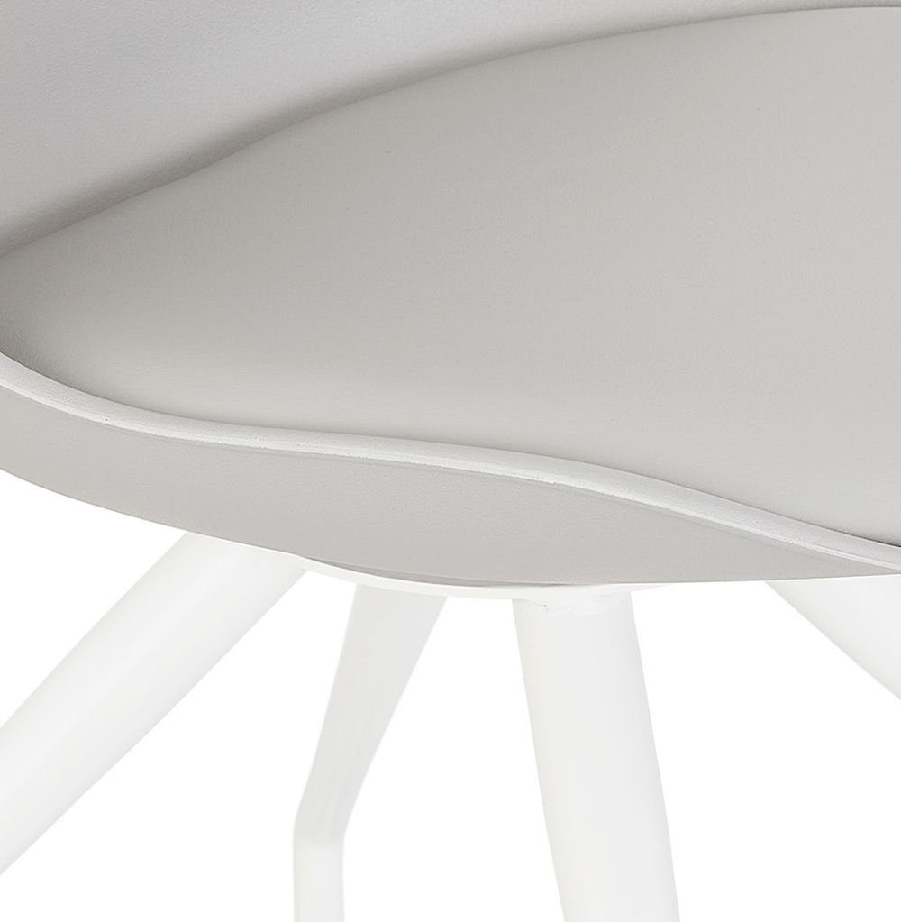 DESIGN Modern Bürostuhl x Stuhl KADIMA Textile (grey,white) Grau OSEA 60
