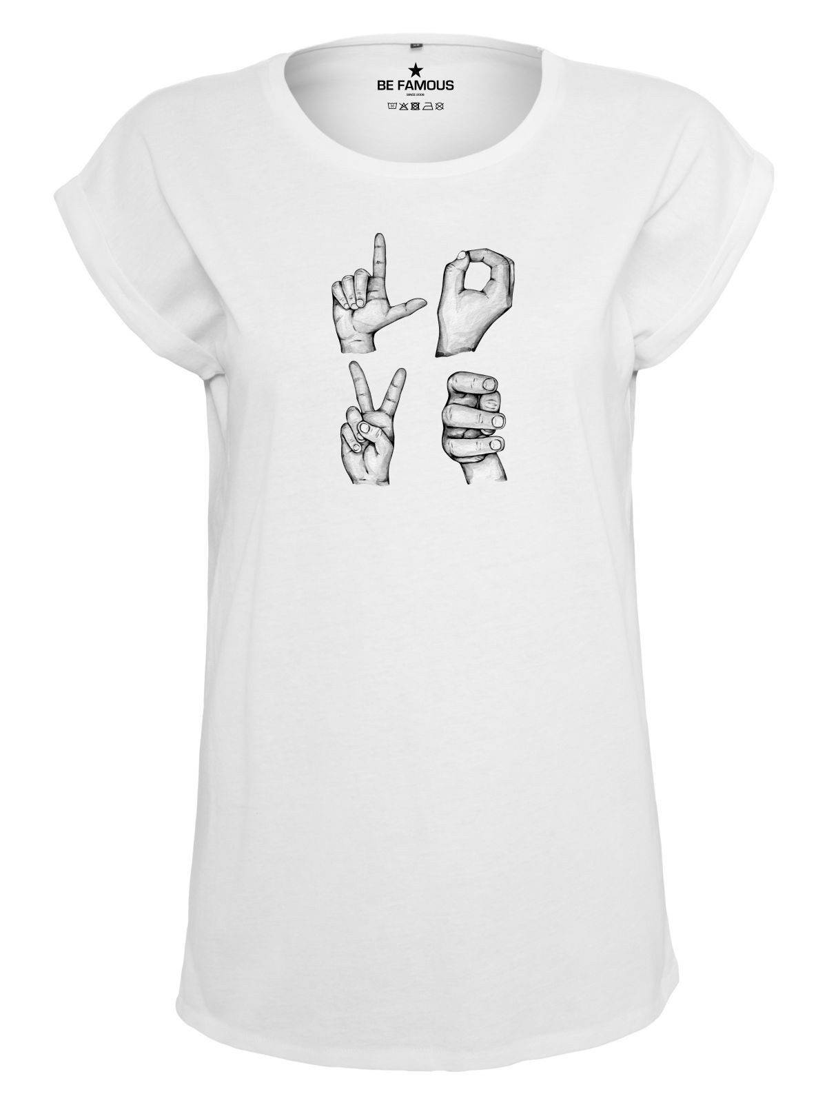 Print-Shirt Classic Roll Up Lovepho