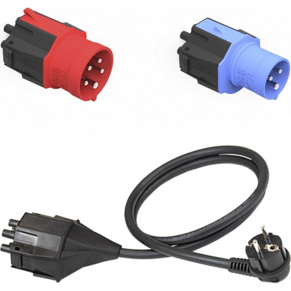 NRGkick NRGkick Steckeraufsatz Set Standard (EU) - Adapter Reiseadapter Einfacher Steckeraufsatz zu Einfacher Steckeraufsatz, Kompatibel mit EU-Steckdosen