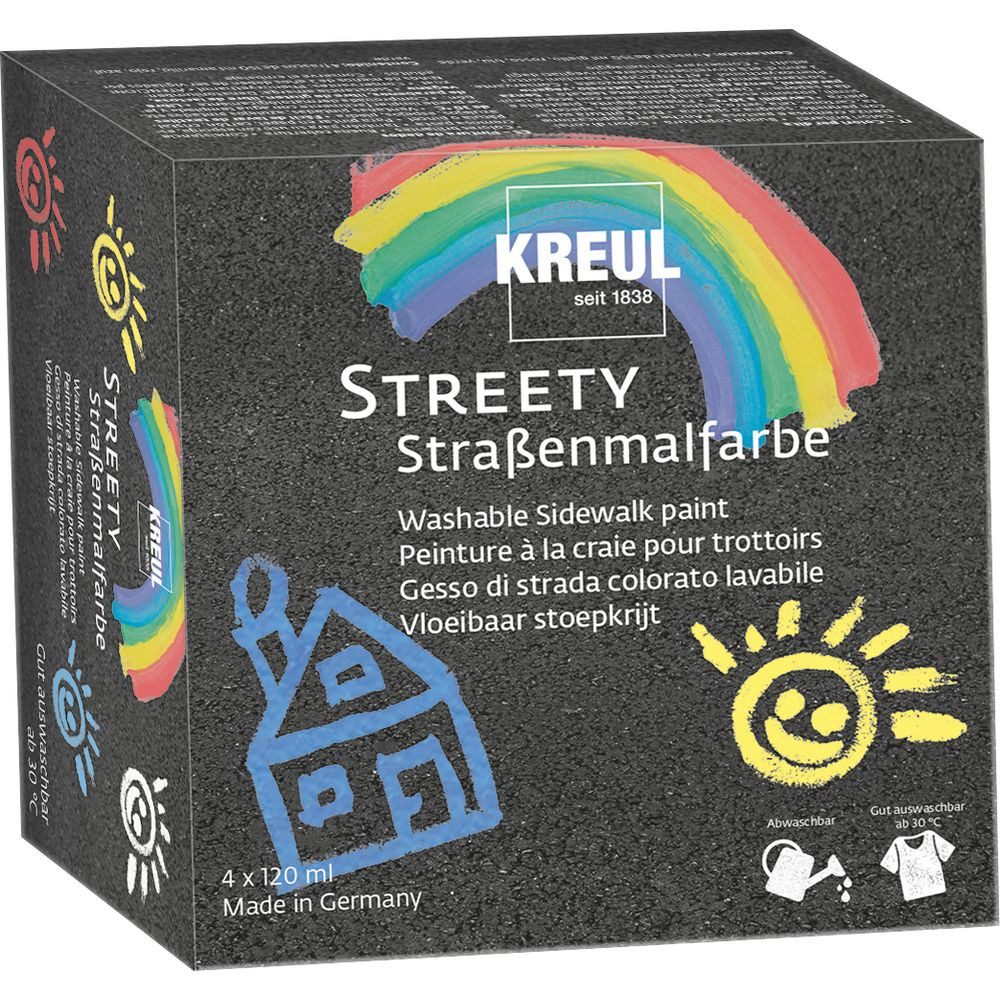 C. KREUL Kreidefarbe KREUL Straßenmalfarben Streety 4x20ml