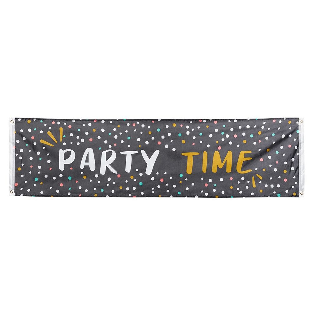 Boland Aufblasbares Partyzubehör Banner - Party Time - ca. 180 x 50 cm