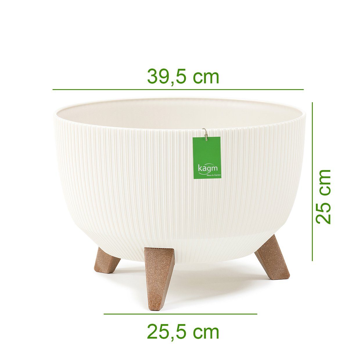 KAGM Blumentopf Pflanztopf mit Füßen Pflanzschale günstig online kaufen