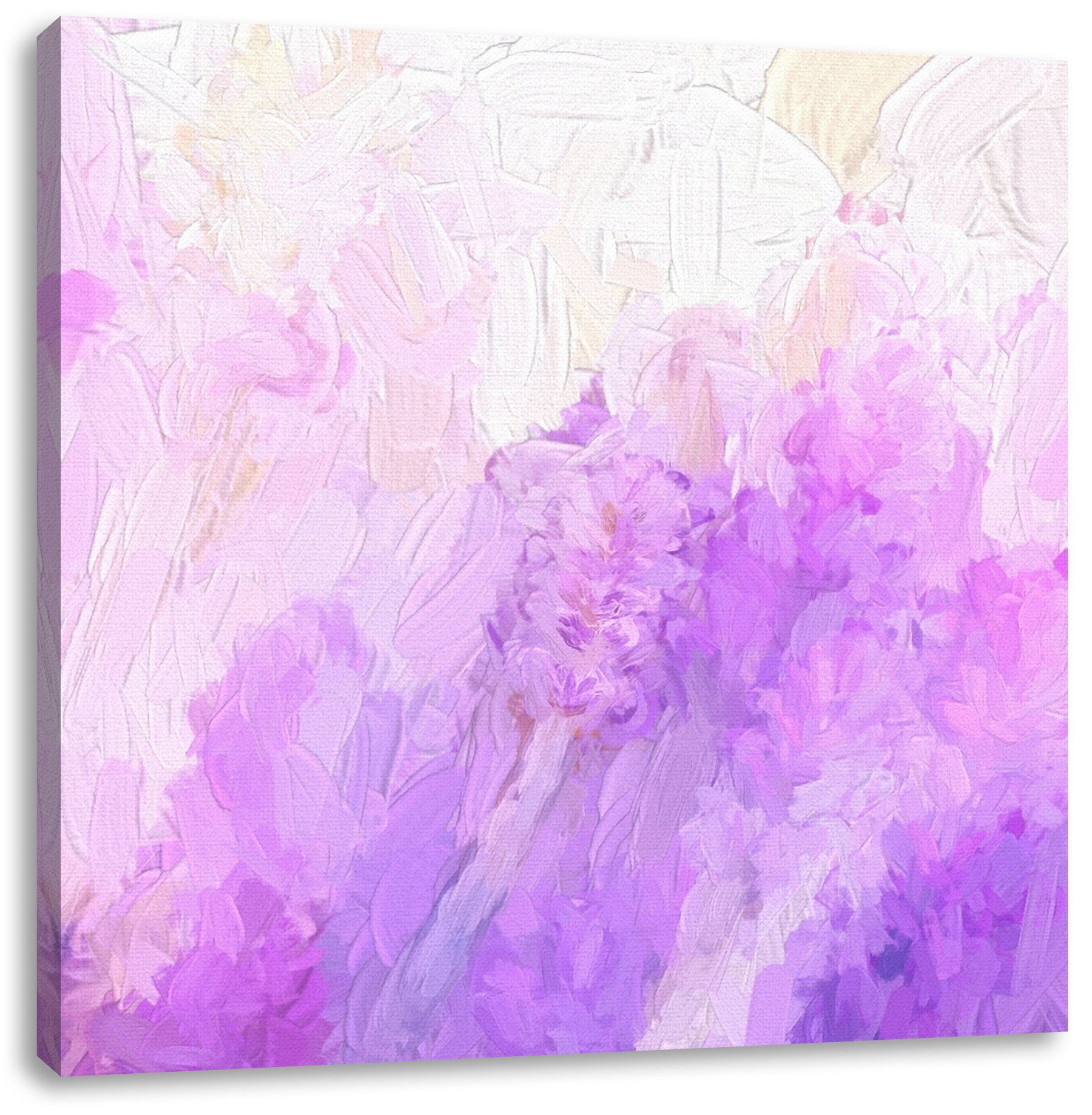 Pixxprint Leinwandbild wunderschöner Lavendel, wunderschöner Lavendel (1 St), Leinwandbild fertig bespannt, inkl. Zackenaufhänger
