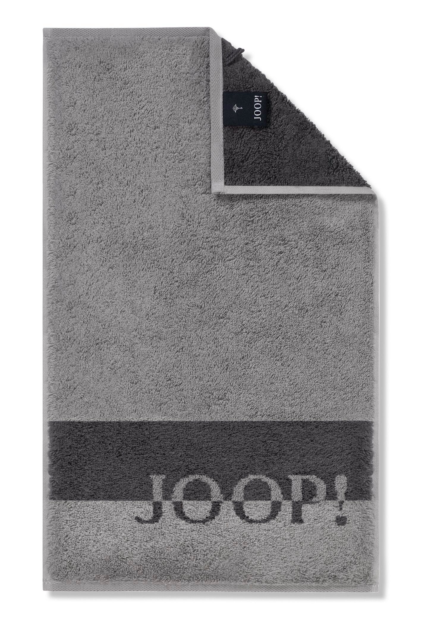 Joop! Gästehandtücher JOOP! LIVING - SHADES STRIPE Gästetuch-Set, Textil (3-St) Platin