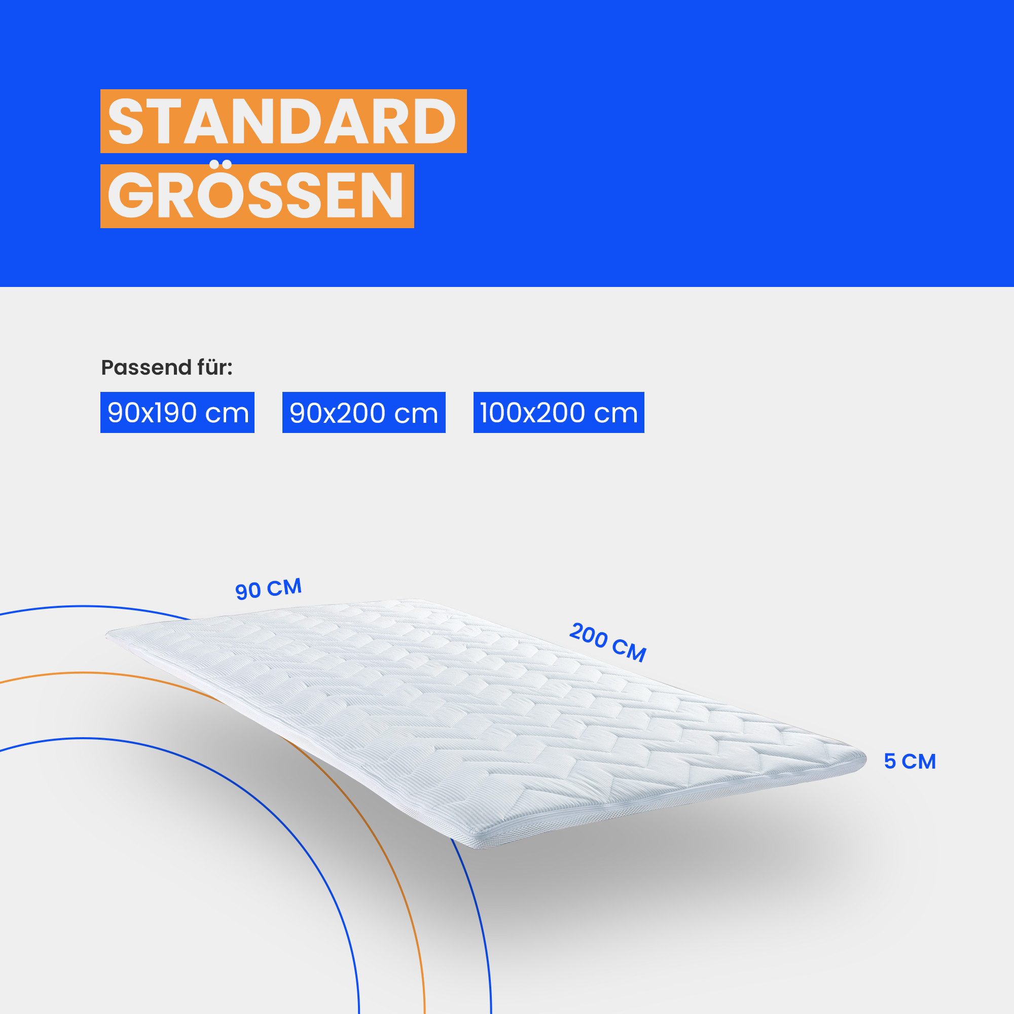 Bestlivings, Topper Top Cool mit Sommer und Winterseite, 5 cm hoch, Viscosc günstig online kaufen