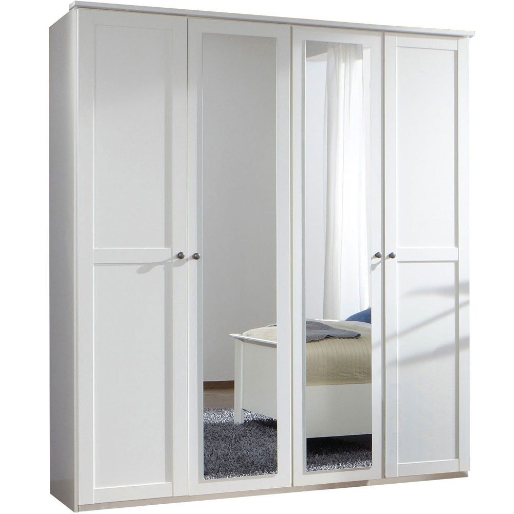 Wimex Drehtürenschrank Chalet (Chalet, 1-St., Kleiderschrank) 180x58x210cm weiß Spiegel