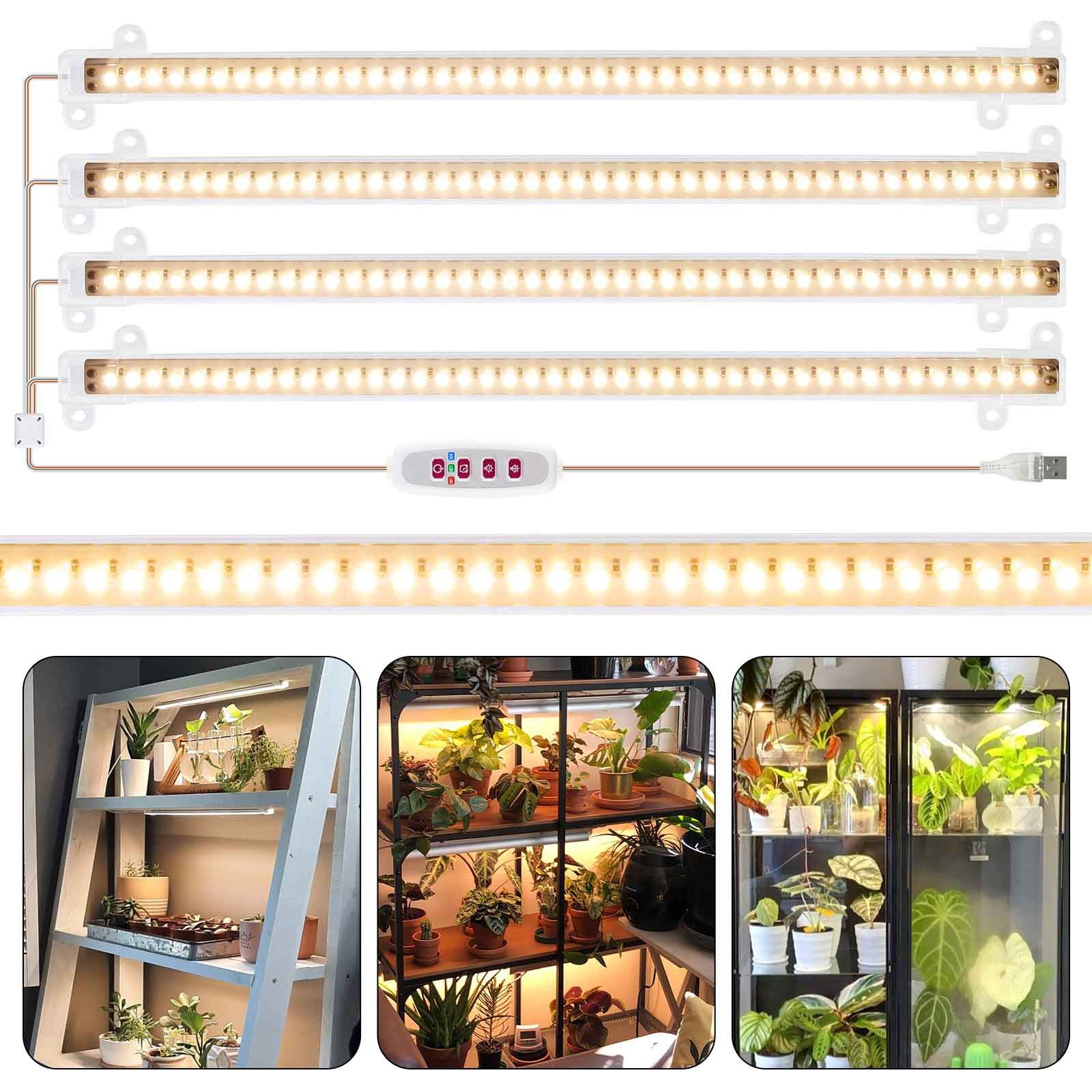 Jibenhome Pflanzenlampe 30/50cm 1 Tows 1/2/3/4 LED Grow Lamp für Zimmerpfla günstig online kaufen