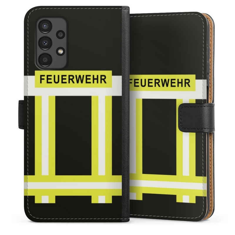 DeinDesign Handyhülle Feuerwehr Feuerwehrmann Beruf Feuerwehr, Samsung Galaxy A13 4G Hülle Handy Flip Case Wallet Cover
