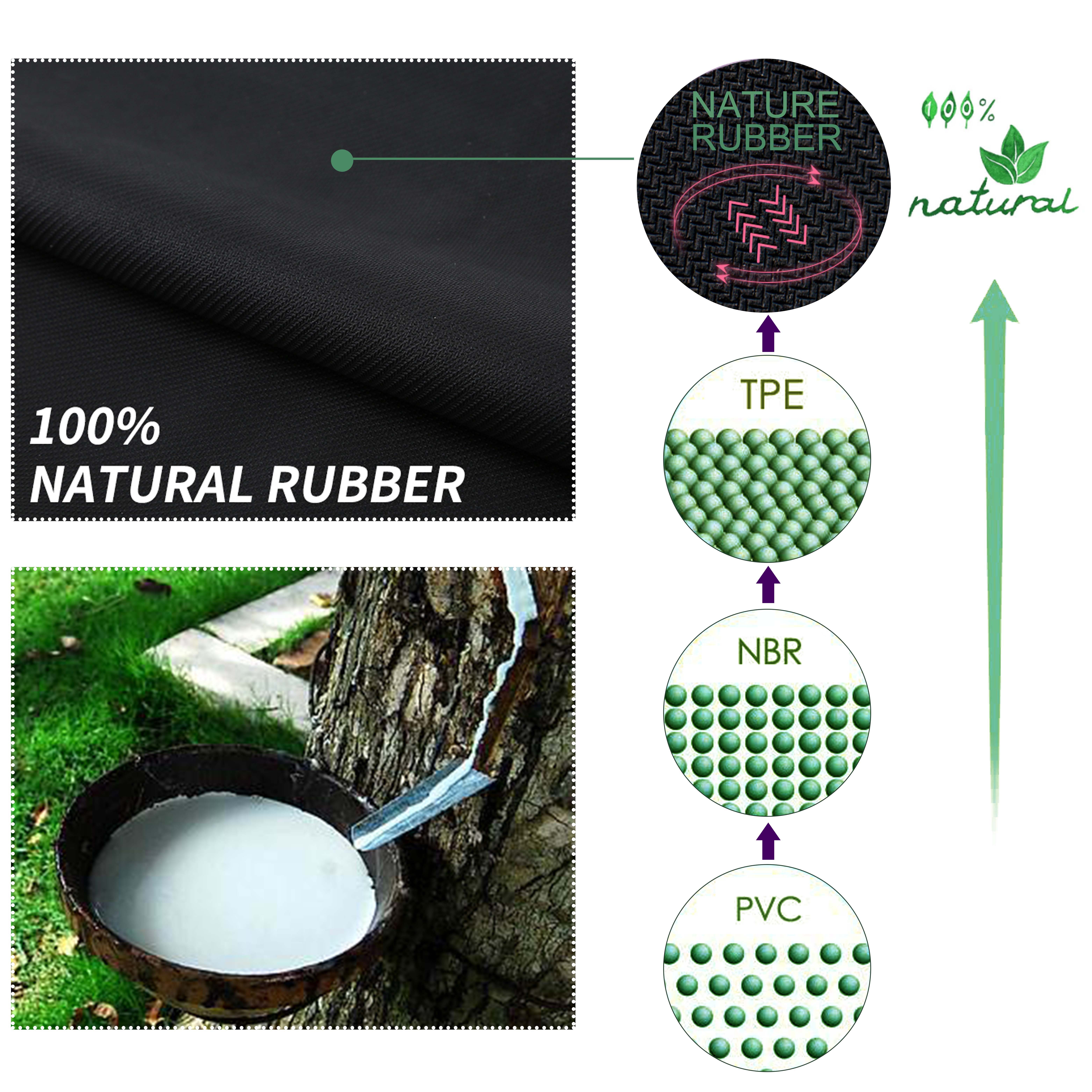 GOLDEN Yogamatte Yogamatte Naturkautschuk Rutschfest 1.0mm Hot Yoga Microfaster, Sprühen Sie wenig Wasser, perfekte Griffe bekommen