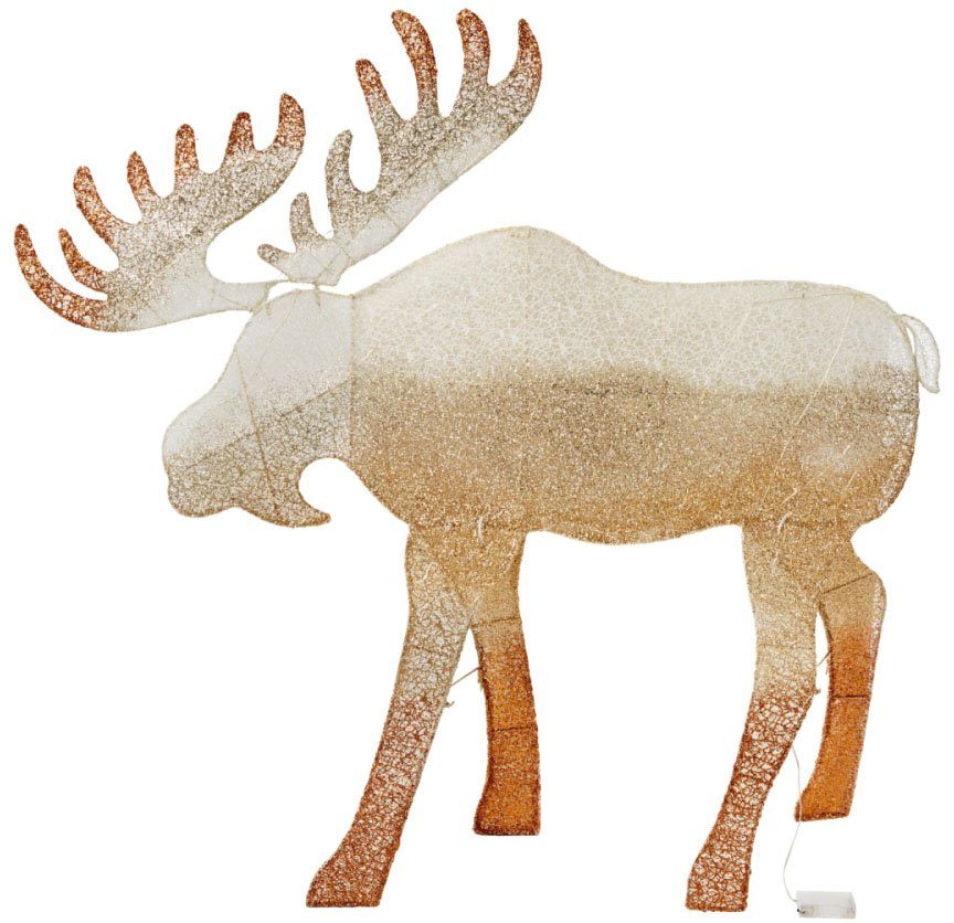 led dekofigur elch kjell hohe ca 120 cm mit 50 warmweissen leds online kaufen otto