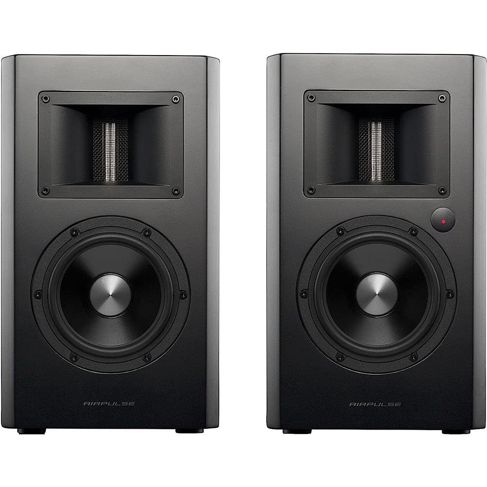 Edifier® AIRPULSE A200 2.0 Stereo Lautsprecher 130W mit Bluetooth V5.0 Regal-Lautsprecher (Bluetooth, Bändchen-Hornhochtöner)