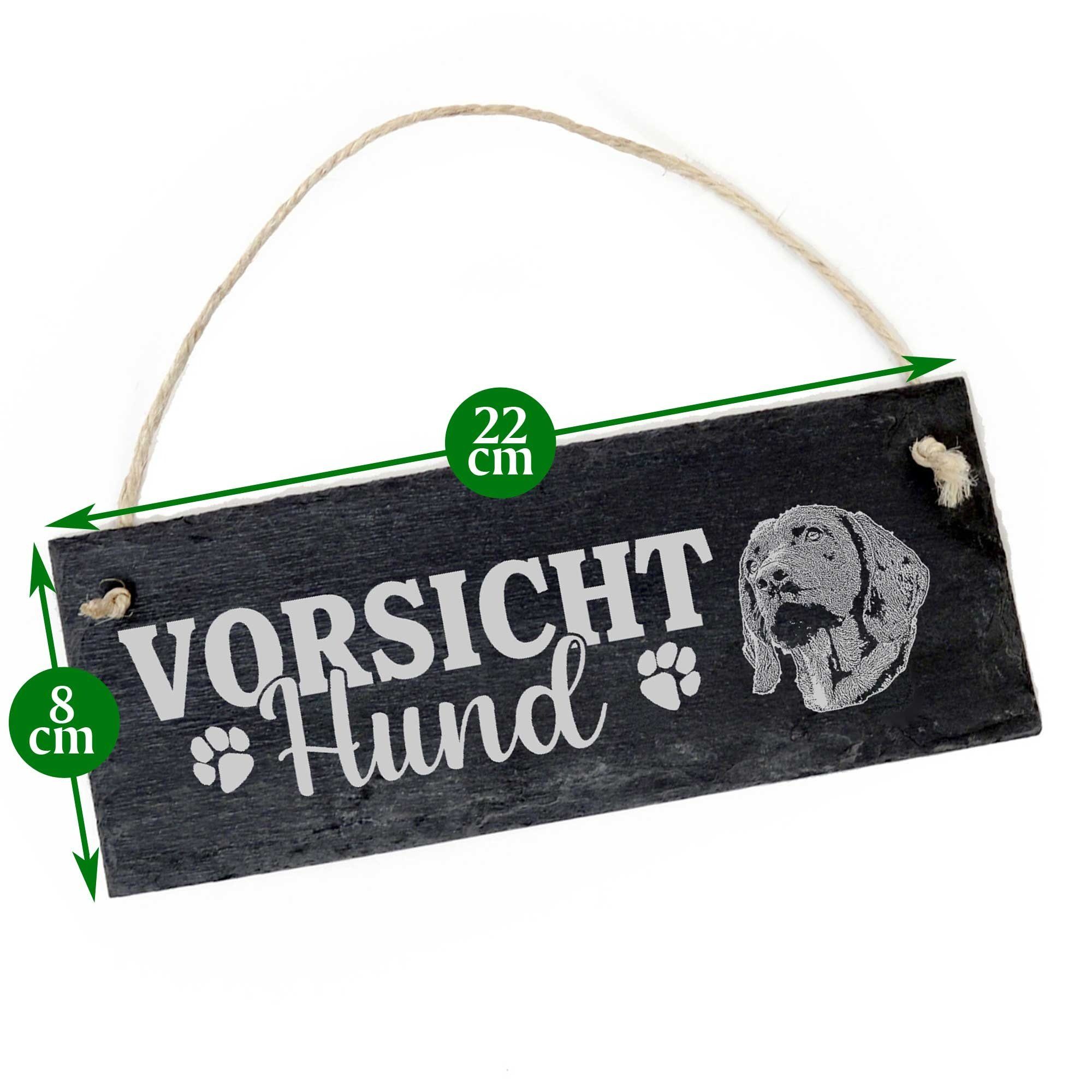 Dekolando Hängedekoration Vorsicht Hund Bayerischer 22x8cm Schild Gebirgsschweißhund