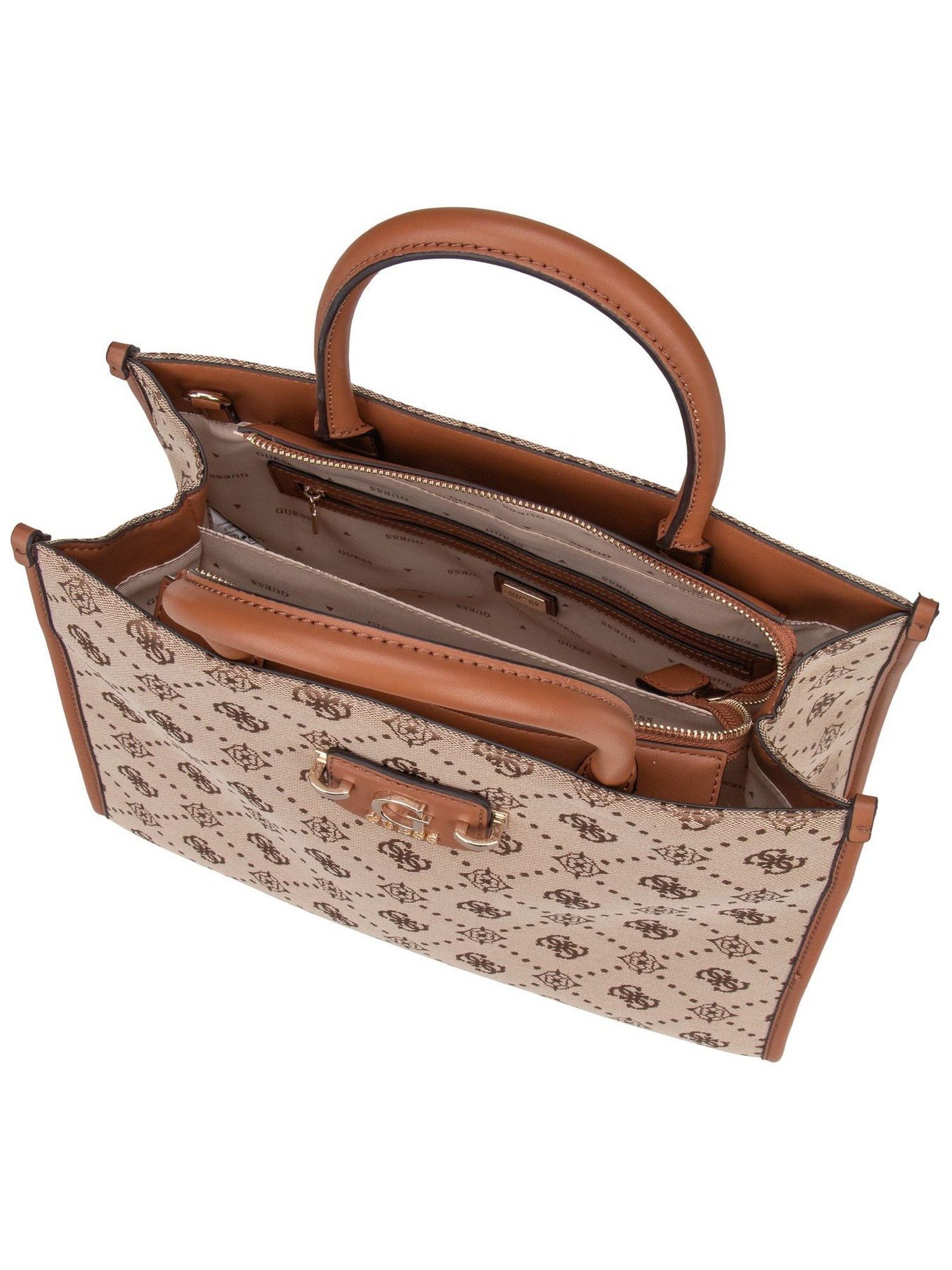 Guess Handtasche Neda 2 Comp TO 54220 Logo, Henkeltaschen