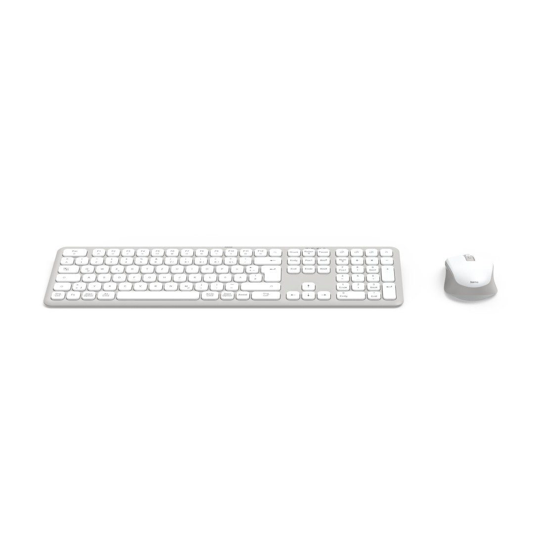 Hama Tastatur und Maus kabellos (Multi Device 2,4GHz, 2x Bluetooth, QWERTZ) Tastatur- und Maus-Set