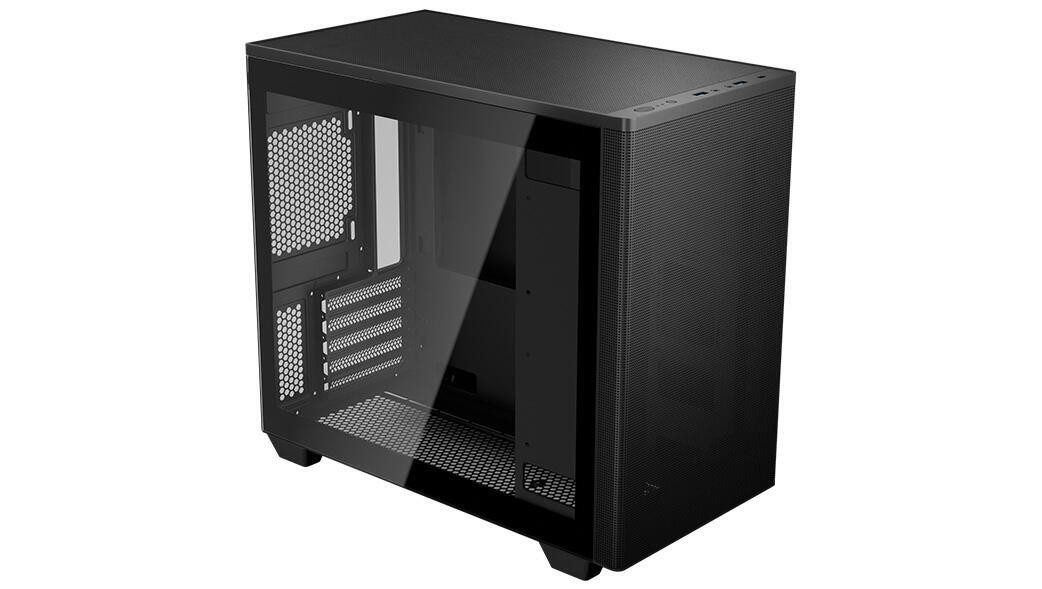 Aerocool PC-Gehäuse Stormfront Mini-G-BK-v1 (schwarz, Tempered Glass)