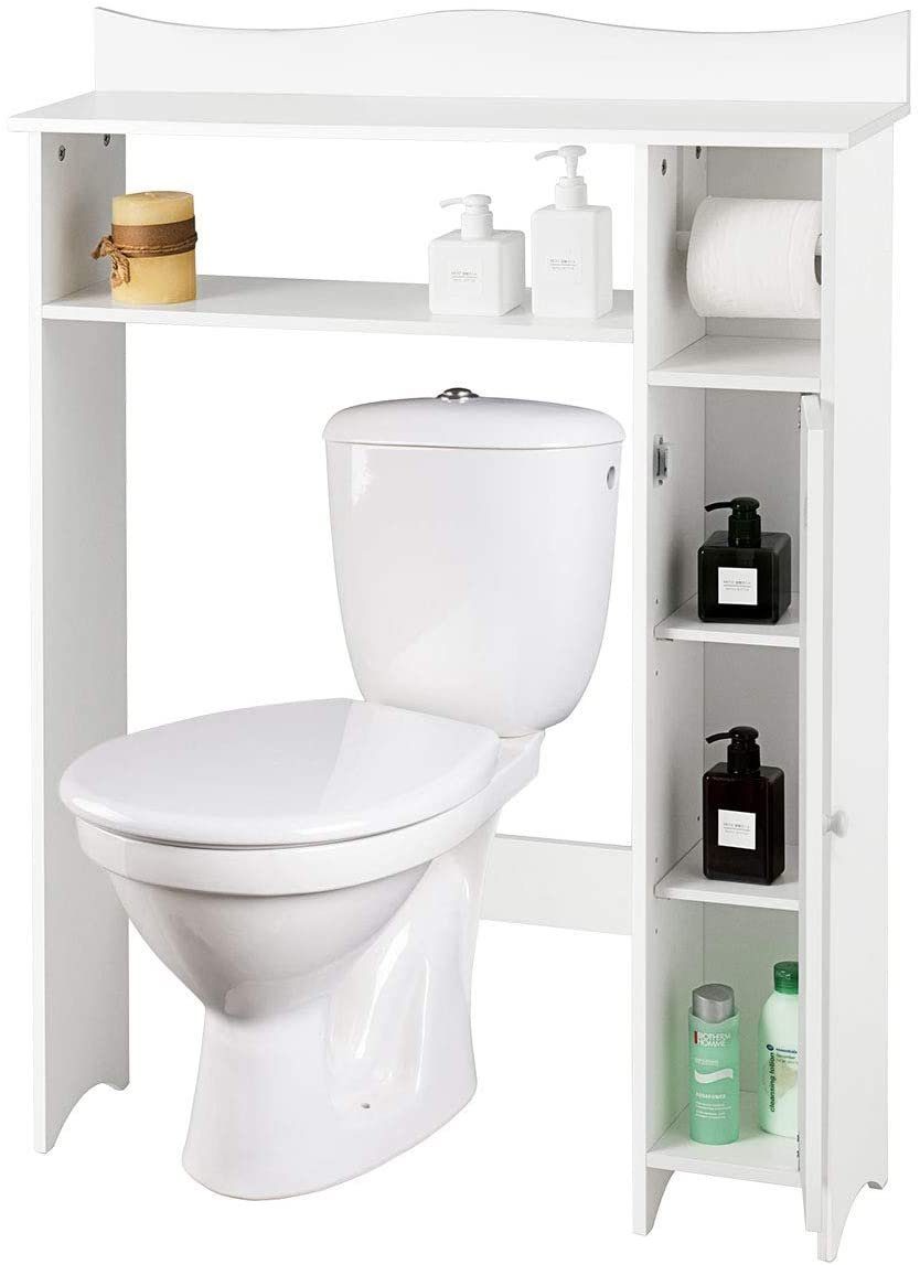 COSTWAY Badregal »Toilettenregal Badezimmerregal Toilettenschrank«, mit  verstellbaren Regalen
