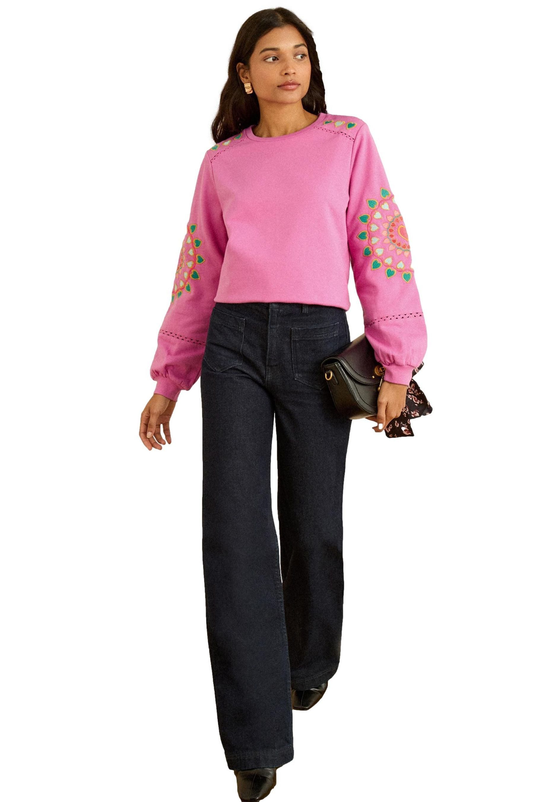 Love & Roses Sweatshirt Love & Roses Sweatshirt mit Verzierung, Regular (1- günstig online kaufen