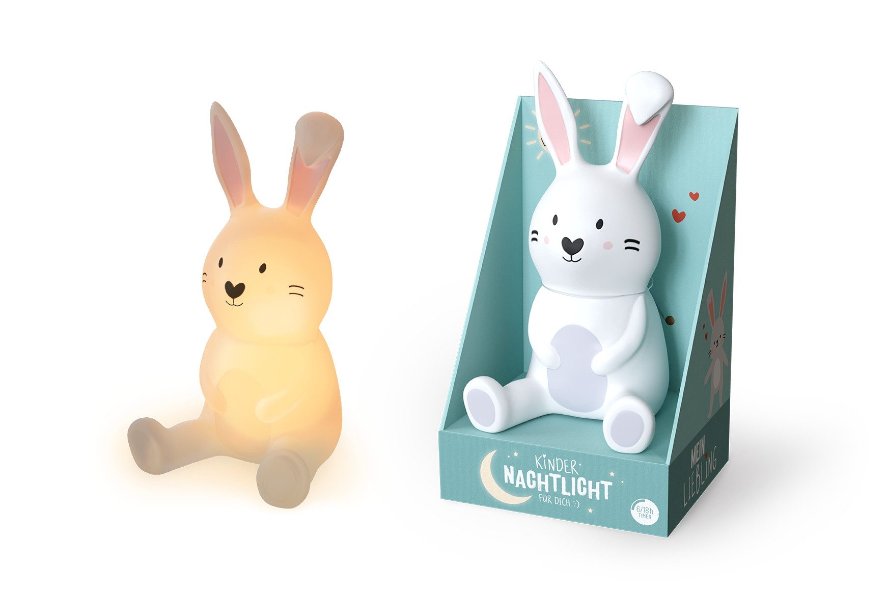 La Vida LED Nachtlicht LED Nachtlicht Kinder Lampe Notlicht Kinderzimmer Geschenk la vida