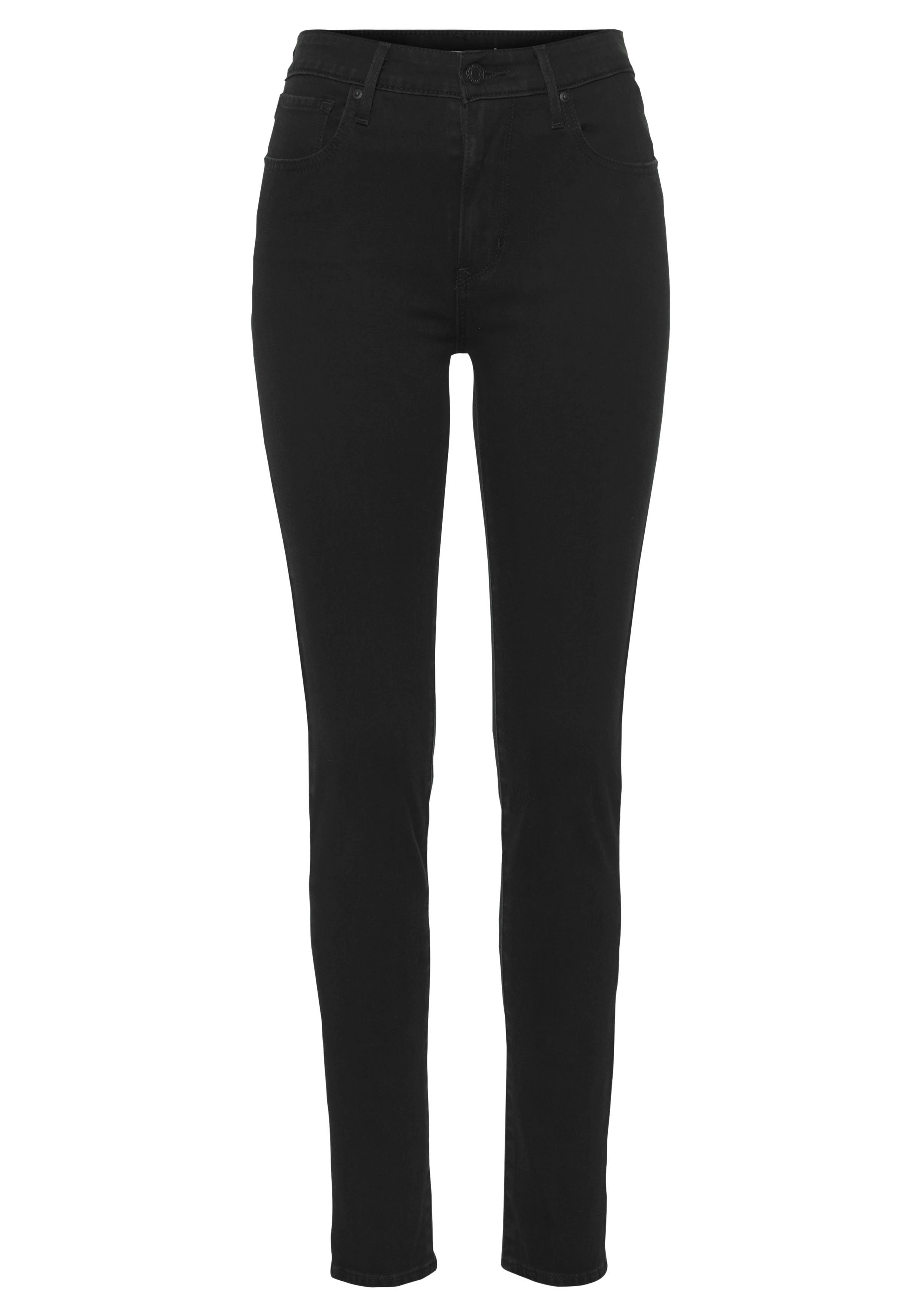 Levi's® Skinny-fit-Jeans mit rise High 721 skinny black Bund hohem