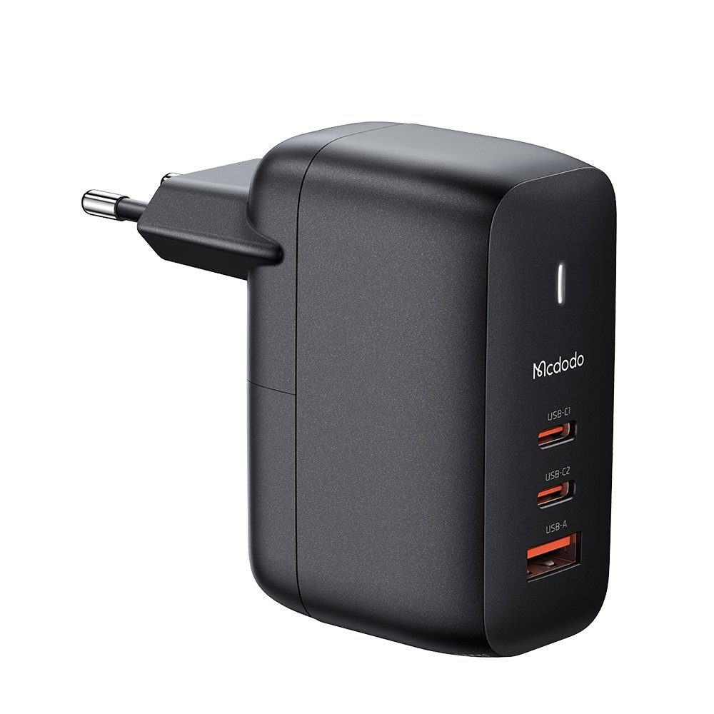 mcdodo 65W 3-Port USB 2x Typ-C 1x USB Mini Fast Charger Schnelllade-Gerät