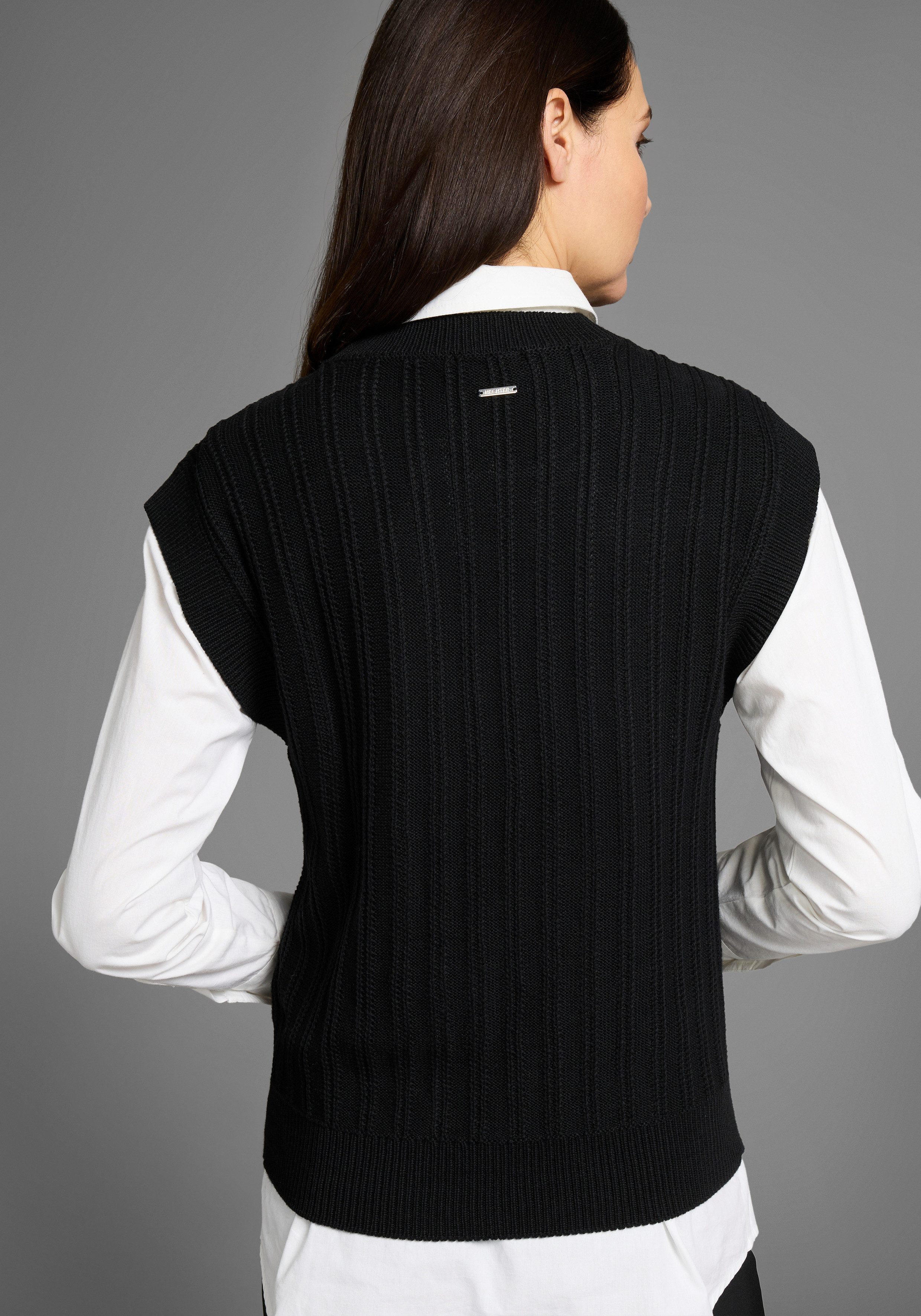 HECHTER PARIS Pullunder mit Strickmuster günstig online kaufen